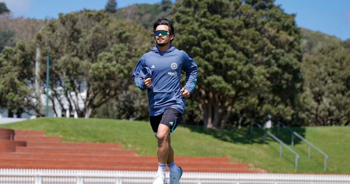 India wicketkeeper-batter Ishan Kishan jogging during a training session