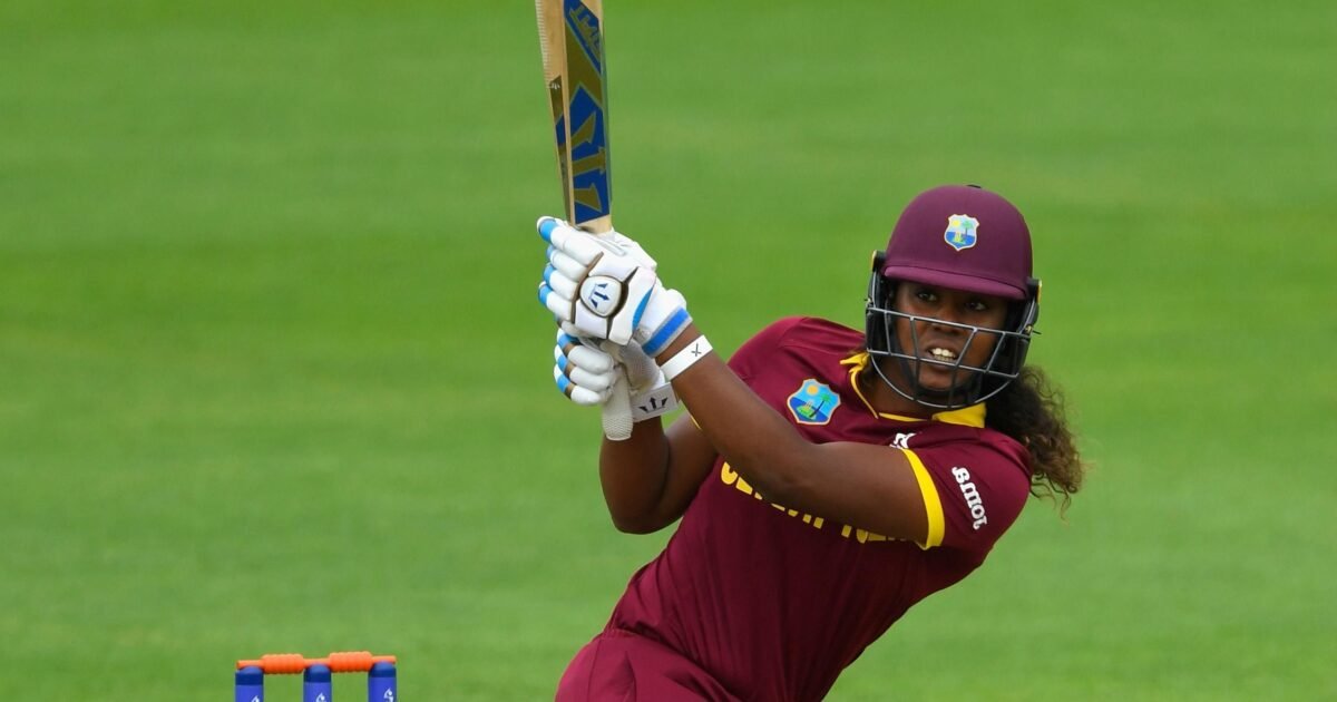 Hayley Matthews batting for West Indies